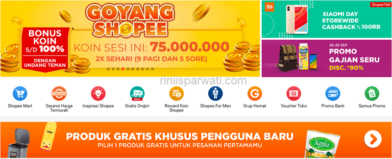 mendapatkan koin shopee 20000