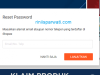 cara mengatasi lupa email dan password shopee