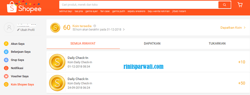 makin susah mendapatkan koin shopee dari belanja dan reward