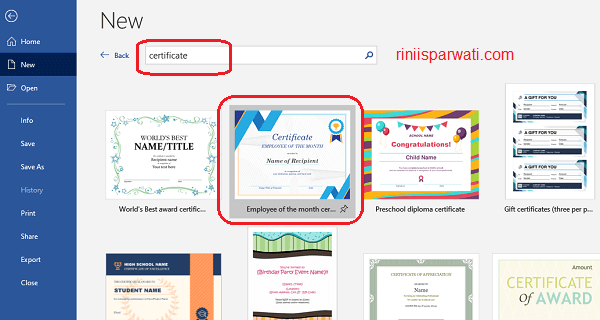 cara membuat desain sertifikat di word paling mudah