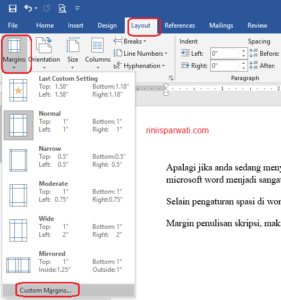 7 Cara Mengatur Margin Makalah 4433 Dalam Inci Dan cm