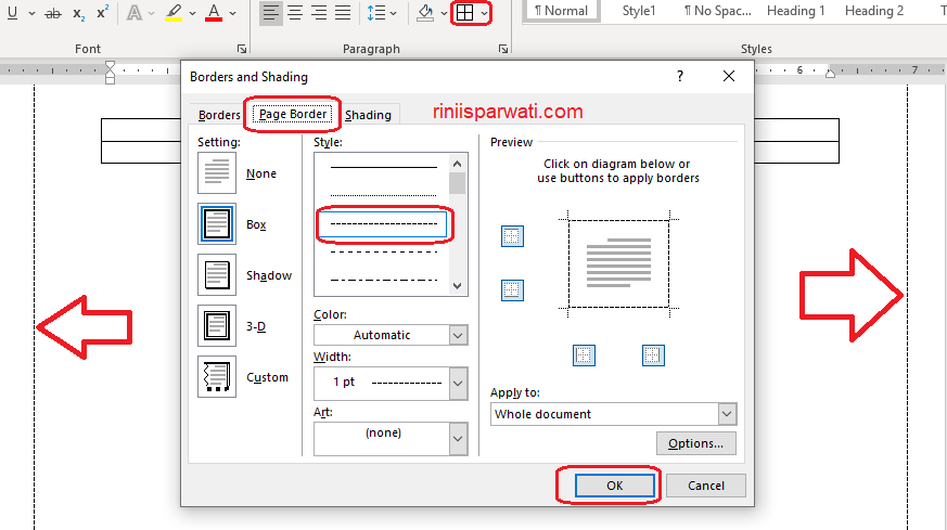 Cara Membuat Garis Putus Putus Di Word 0308