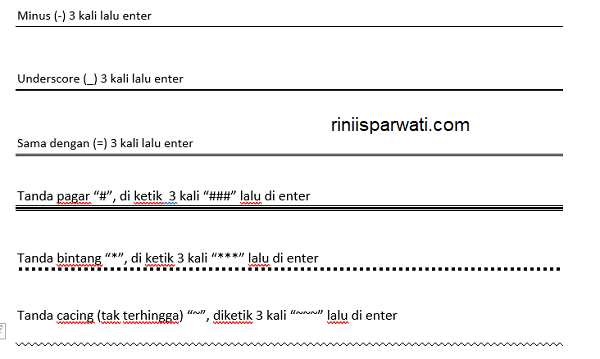 15 Cara Cepat Membuat Garis Di Word Banyak Yang Gak Tahu