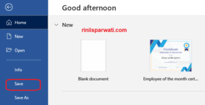 3 Cara Untuk Menjalankan Perintah Save Pada Word, Excel, Power Point