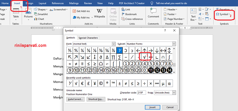 Cara Membuat Tanda Centang Di Word Atau Simbol Ceklis Dengan Mudah 7456