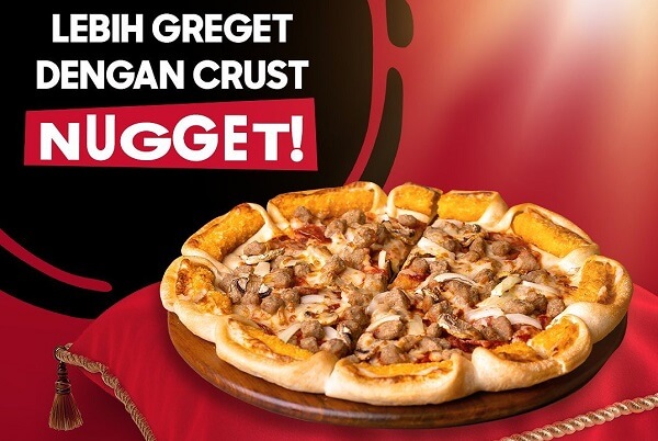 menu pinggiran crown crust pizza hut