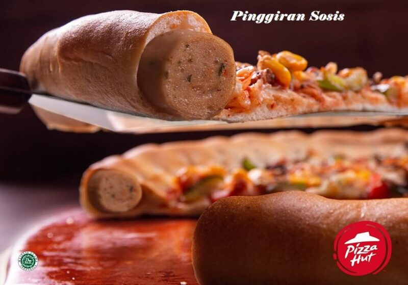 pinggiran stuffed crust sausage pizza hut