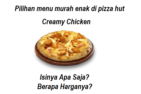 Hut chicken pan pizza creamy personal Your favorite